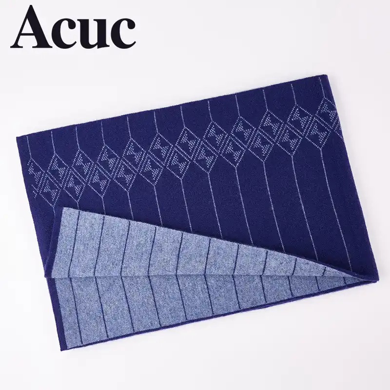 cashmere scarf mens winter new striped christmas scarf gift box