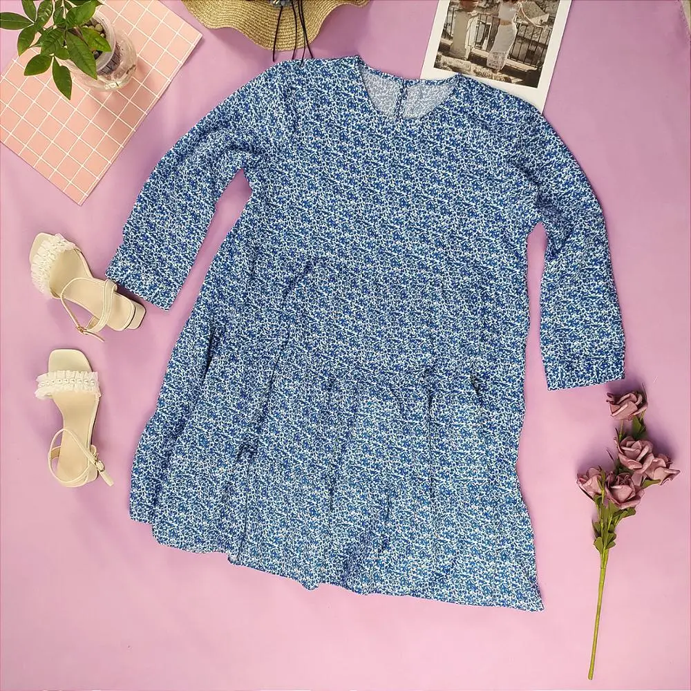 Fashion women flowers print blue mini dress three quarter sleeve ladies vintage short dress vestidos za
Fashion women flowers print blue mini dress three quarter sleeve ladies vintage short dress vestidos za