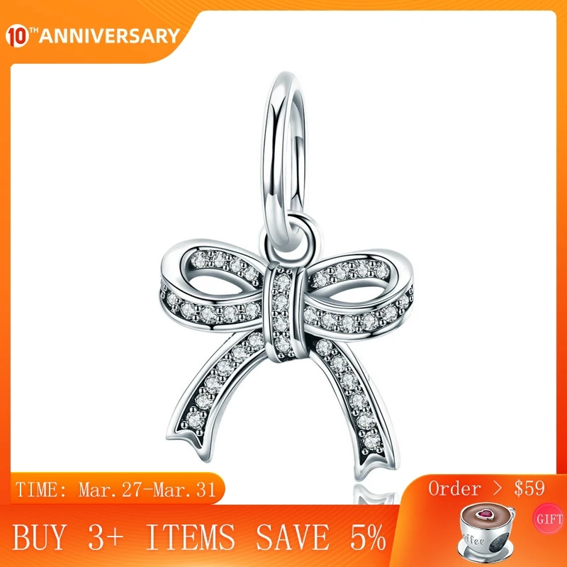 CodeMonkey 100% 925 Sterling Silver Sweet Bowknot Crystal CZ Bowknot Charms Fit Bracelets & Bangles Necklace Jewelry Gift CMC775
CodeMonkey 100% 925 Sterling Silver Sweet Bowknot Crystal CZ Bowknot Charms Fit Bracelets & Bangles Necklace Jewelry Gift CMC775