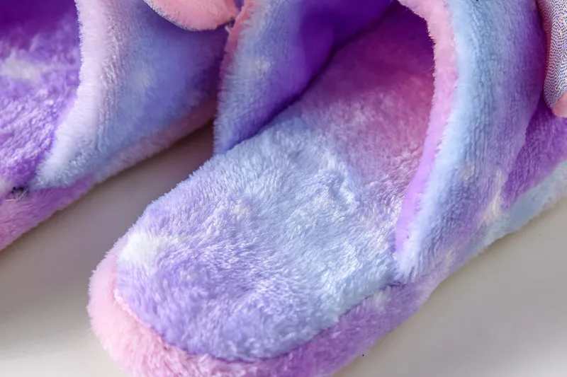 Unicorn Holographic Rainbow Soft Slippers Unicorn Holographic Rainbow Soft Slippers