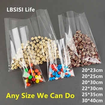 LBSISI Life 100pcs Transparent Plastic Flat Bags Clear Cookie Food Bean Candy Soap Packaging Cupcake Wrapper Sample Gift Bags
LBSISI Life 100pcs Transparent Plastic Flat Bags Clear Cookie Food Bean Candy Soap Packaging Cupcake Wrapper Sample Gift Bags