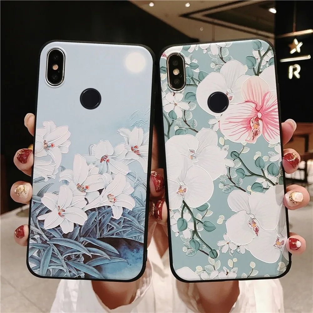 3D Flowers Embossed Patterned Phone Case for Redmi Note 7 Coque Soft Silicone Case for Mi9 Mi8 MI5X MI6X MiA1 A3Lite MI9T Funda
3D Flowers Embossed Patterned Phone Case for Redmi Note 7 Coque Soft Silicone Case for Mi9 Mi8 MI5X MI6X MiA1 A3Lite MI9T Funda