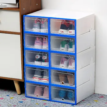 10Pc Transparent Shoe Box Thickened Transparent Dustproof Shoe Storage Box Canbe Stacked Combination Shoe Cabinet Organizer
10Pc Transparent Shoe Box Thickened Transparent Dustproof Shoe Storage Box Canbe Stacked Combination Shoe Cabinet Organizer