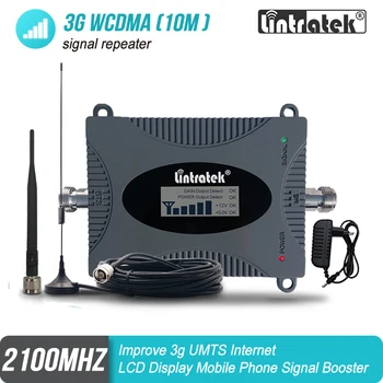 

Lintratek 3g Amplifier WCDMA 2100 Mobile Signal Booster UMTS 2100MHZ GSM 3G cellphone cellular signal Repeater Amplifier 20