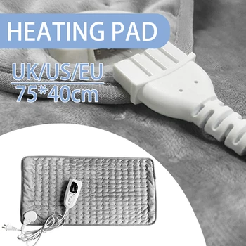 110~240V 120W 6 Level Microplush Electric Heating Pad For Shoulder Neck Back Spine Leg Pain Relief Winter Warmer
110~240V 120W 6 Level Microplush Electric Heating Pad For Shoulder Neck Back Spine Leg Pain Relief Winter Warmer