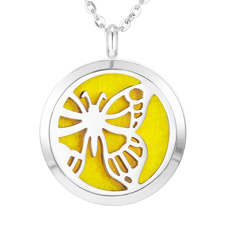 007 Essential Oil Diffuser Locket Pendant Necklace