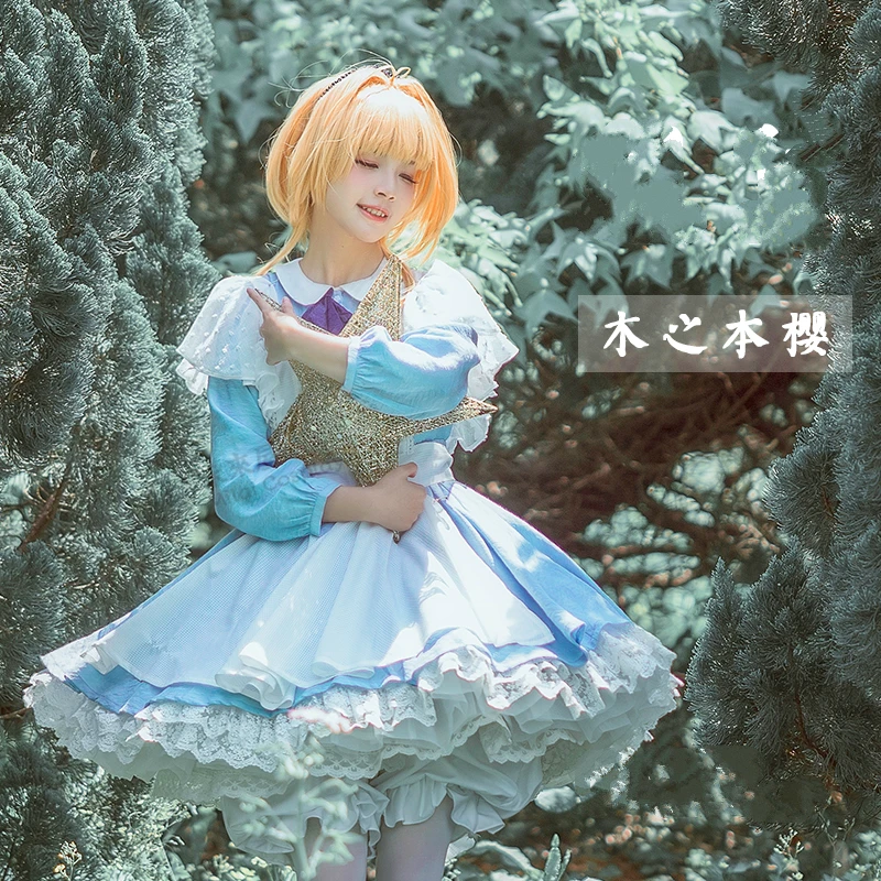 Anime Cardcaptor Sakura /card Captor Costume Set Kinomoto Sakura Cosplay Costume Women Halloween Dress Set With Drawers 
Anime Cardcaptor Sakura /card Captor Costume Set Kinomoto Sakura Cosplay Costume Women Halloween Dress Set With Drawers