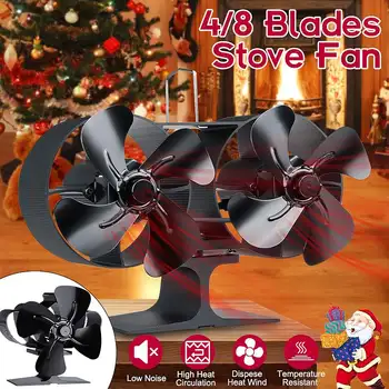 Dual Head Wall Mounted Stove Fan 8 Blade 220CFM Fireplace Fan Heat Powered Wood Burner Eco Fan Home Heat Distribution Efficient
Dual Head Wall Mounted Stove Fan 8 Blade 220CFM Fireplace Fan Heat Powered Wood Burner Eco Fan Home Heat Distribution Efficient