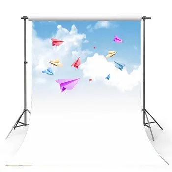 TAIBO Vinyl Background Photography Blue Sky and White Clouds Background Paper Airplane Photo Studio Backdrop Photocall
TAIBO Vinyl Background Photography Blue Sky and White Clouds Background Paper Airplane Photo Studio Backdrop Photocall