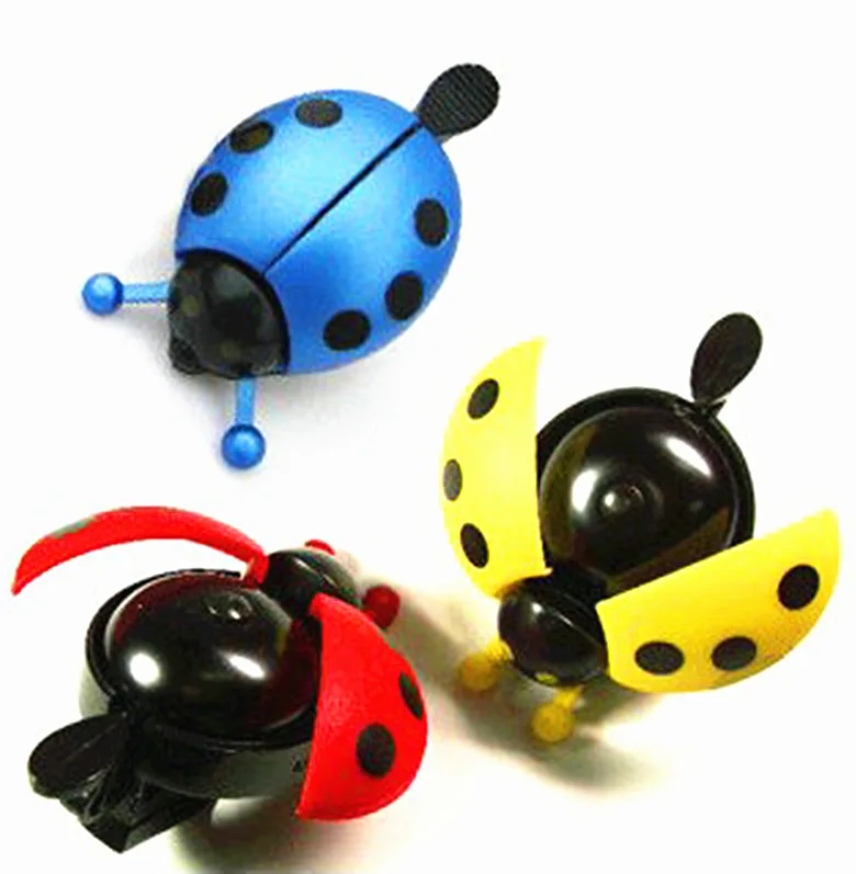 Bicycle Bell Lovely Kids Ladybug Bell Ring Beetle Cartoon Cycling Bell Horn Alarm Scooter Bike Bell Ring Bicycle Accessories