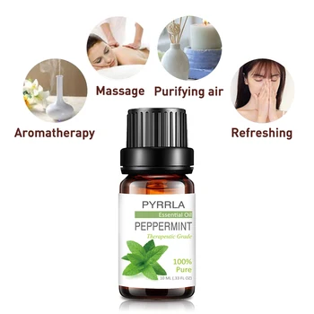 Pyrrla 10ML Peppermint Pure Essential Oils For Massage Humidifier Aroma Remove Fatigue Air Purification Repellent Oil Essential
Pyrrla 10ML Peppermint Pure Essential Oils For Massage Humidifier Aroma Remove Fatigue Air Purification Repellent Oil Essential