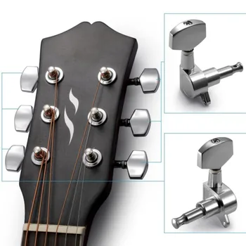 6PCS 3L 3R Electic Guitar Tuning Pegs Full Sealed String Tuning Pegs Locking Tuner Machine Heads Buttons Chrome With Screws
6PCS 3L 3R Electic Guitar Tuning Pegs Full Sealed String Tuning Pegs Locking Tuner Machine Heads Buttons Chrome With Screws