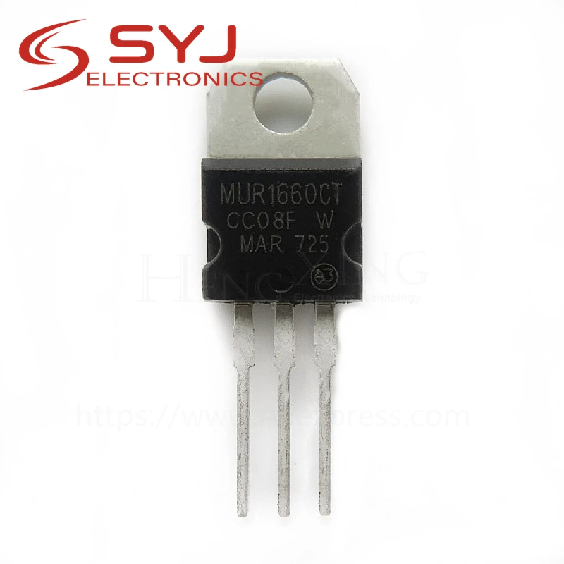 10 шт./лот MUR1660CT MUR1660 TO-220-2 600V 8A в наличии | Электронные компоненты и принадлежности
