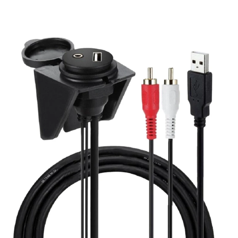Водонепроницаемый кабель USB 2 0 RCA для скрытого монтажа 3 TF + к 5 мм Женский