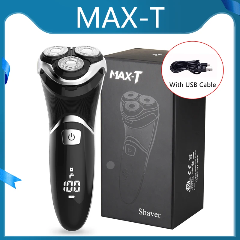 MAX-T Electric Shaver Rechargeable Electric Beard Trimmer Shaving Machine for Men Beard Razor Wet-Dry Dual Use Washable
MAX-T Electric Shaver Rechargeable Electric Beard Trimmer Shaving Machine for Men Beard Razor Wet-Dry Dual Use Washable
