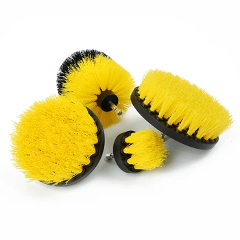 4pcs/set Drilling Brush Power Scrubber Cleaner Bathroom Shower Wall Tile Grout