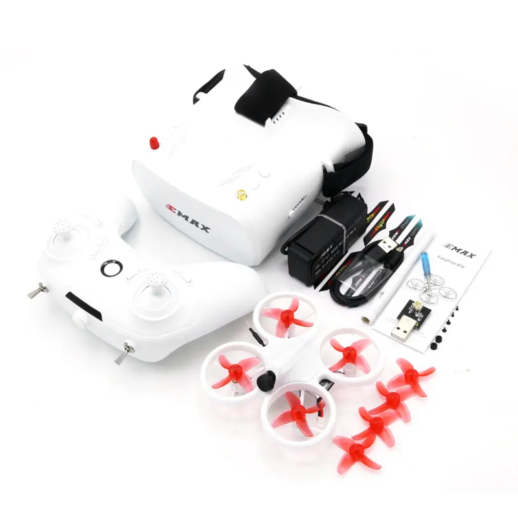 

EMAX EZ Pilot 82MM Mini 5.8G Indoor FPV Racing Drone With Camera Goggle Glasses RC Drone 2~3S RTF Version for Beginner