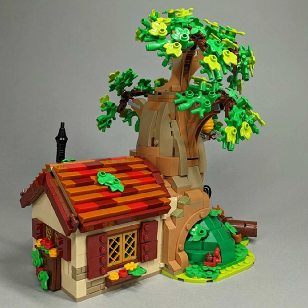 2021 New IN STOCK 1265PCS Winnie The Pooh Tree House Bear Building Blocks Bricks Toys for Kids Children Birthday Gifts 21326 | Игрушки и