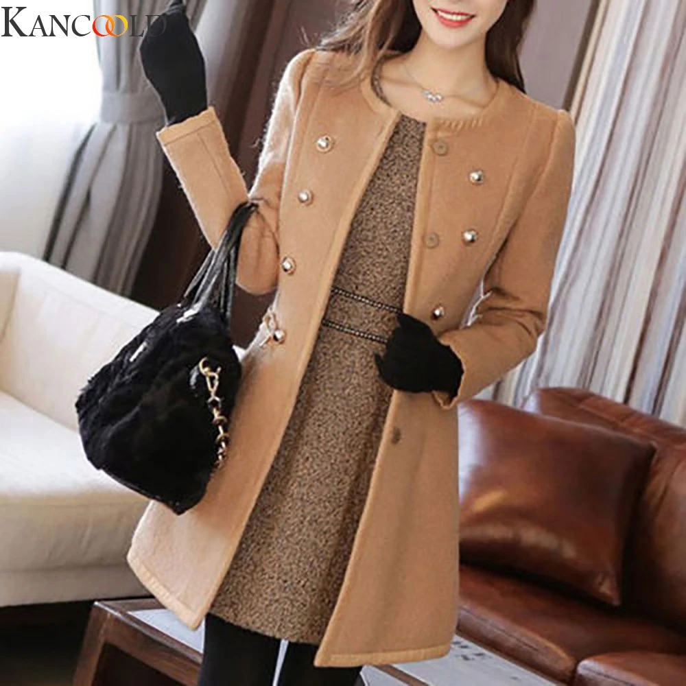 Фото KANCOOLD Korean Version Women Long Sleeve Mid-Long Blazer Jacket Warm Thicken Large Pockets Coat female Outwear Winter | Женская одежда