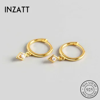 INZATT Real 925 Sterling Silver Zircon Rhombus Hoop Earrings For Fashion Women Party OL Fine Jewelry 2020 INS hot Accessories
INZATT Real 925 Sterling Silver Zircon Rhombus Hoop Earrings For Fashion Women Party OL Fine Jewelry 2020 INS hot Accessories