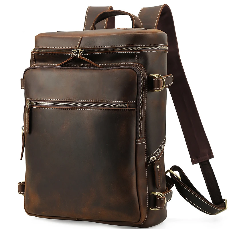 2019 New Crazy Horse Leather Backpack Men's Top Quality Handmade Vintage Business Computer Bag Retro Genuine Leather Backpack
2019 New Crazy Horse Leather Backpack Men's Top Quality Handmade Vintage Business Computer Bag Retro Genuine Leather Backpack