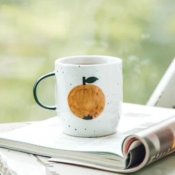 Creative Hand-painted Fruit Ceramic Cup Cute Pottery Coffee Mug Large Capacity Household Milk Breakfast Tea Cups and Travel Mugs
Creative Hand-painted Fruit Ceramic Cup Cute Pottery Coffee Mug Large Capacity Household Milk Breakfast Tea Cups and Travel Mugs
