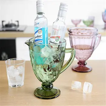 1300ML European Glass Embossed Relief Cold Water Pot Cup Creative Color Glass Cold Cup Household Milk Juice Pot for party
1300ML European Glass Embossed Relief Cold Water Pot Cup Creative Color Glass Cold Cup Household Milk Juice Pot for party
