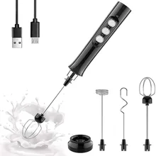 Electric Milk Frother Portable USB Rechargeable Foam Maker 3 Speeds Mini Handheld Egg Foamer Cappuccino Coffee Mixer Blender
Electric Milk Frother Portable USB Rechargeable Foam Maker 3 Speeds Mini Handheld Egg Foamer Cappuccino Coffee Mixer Blender