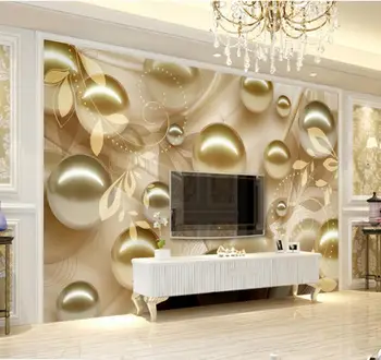 CJSIR Custom Photo 3D Wallpaper Mural Golden Pearl Beautiful Pattern Stereo TV Background Wall Papers Home Decoration
CJSIR Custom Photo 3D Wallpaper Mural Golden Pearl Beautiful Pattern Stereo TV Background Wall Papers Home Decoration