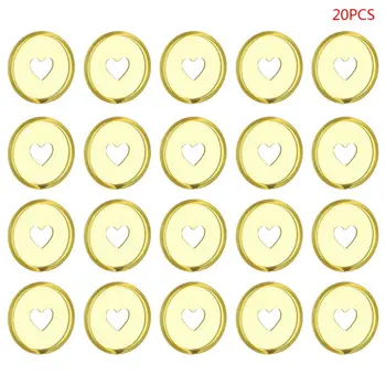 20pcs 35mm Transparent Heart Binder Rings Mushroom Hole Loose Leaf Notebook Disc
20pcs 35mm Transparent Heart Binder Rings Mushroom Hole Loose Leaf Notebook Disc