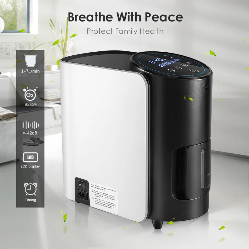 1-7L/min Oxygen Concentrator Machine Generator Portable Oxygen Making Machine Without Battery Air Purifier AC 220V/110V
1-7L/min Oxygen Concentrator Machine Generator Portable Oxygen Making Machine Without Battery Air Purifier AC 220V/110V