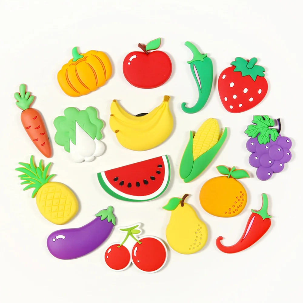 BABELEMI Cartoon Cute Strawberry Apple Cherry Pepper Pumpkin Fruits Vegetables Fridge Magnets Soft PVC Education Gifts for Kids
BABELEMI Cartoon Cute Strawberry Apple Cherry Pepper Pumpkin Fruits Vegetables Fridge Magnets Soft PVC Education Gifts for Kids