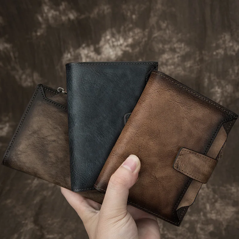 MEN'S Wallet Short Genuine Leather Wallet Verticle Retro Men's Multi-functional Leather Wallet Sub-Wallet Cattle Leather Wallet
MEN'S Wallet Short Genuine Leather Wallet Verticle Retro Men's Multi-functional Leather Wallet Sub-Wallet Cattle Leather Wallet