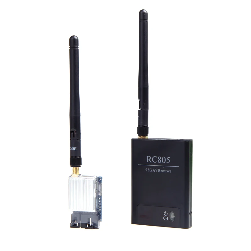 5.8G FPV 200mW AV Wireless RC Transmitter TX 5.8GHz Rx Receiver TS351+2KM RC805 Kit