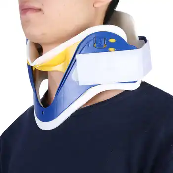

Adjustable Cervical Vertebra Tractor Protector Neck Brace Support Fixation Traction Device for Neck Injuries Pain Relieve SizeL