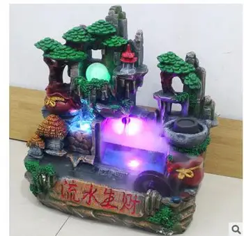 Rockery Running Water Spray decoration Large Geomantic Wheel Home Decorative Opening Gift Home Base flowing water craft
Rockery Running Water Spray decoration Large Geomantic Wheel Home Decorative Opening Gift Home Base flowing water craft
