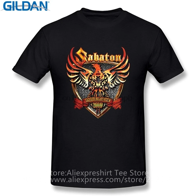 Hip Hop Novelty T Shirts Brand Clothing O-Neck Men Free Shipping Sabaton Premium Cotton Short Sleeve |