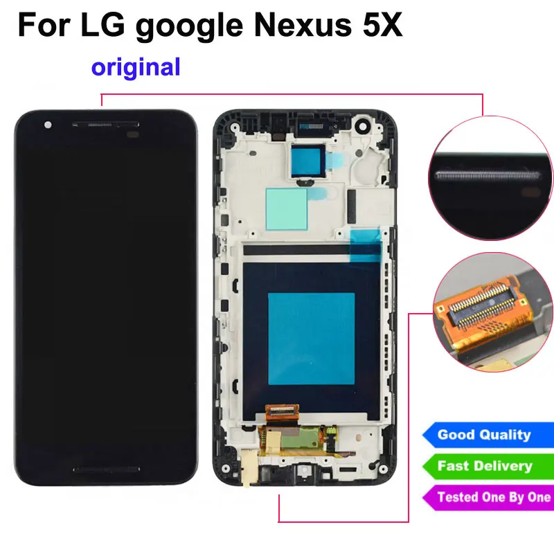 100% Tested For LG nexus 5X Screen H790 H791 H798 LCD Display Digitizer Touch Screen Panel with frame bezel Assembly Replacement
100% Tested For LG nexus 5X Screen H790 H791 H798 LCD Display Digitizer Touch Screen Panel with frame bezel Assembly Replacement