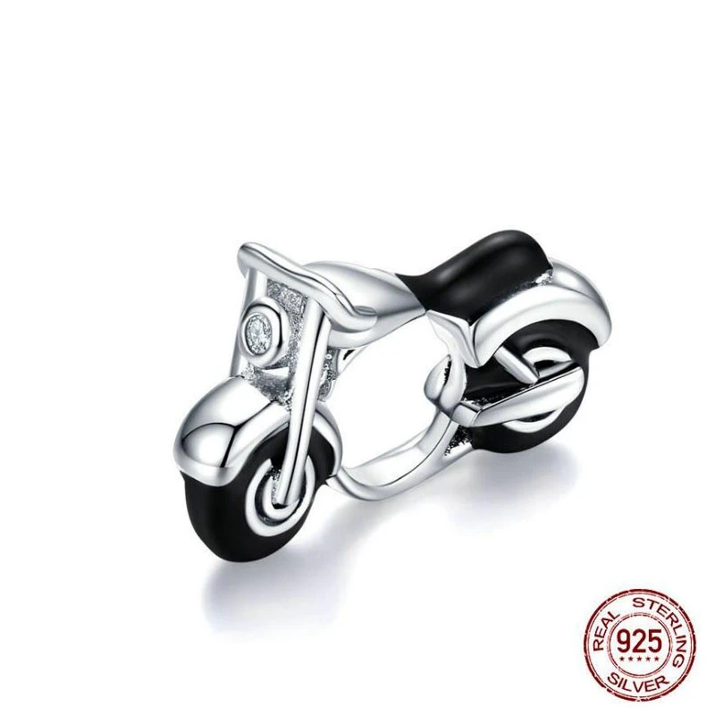 Motorcycle Charm Silver 925 Black Enamel Motorbike Beads for DIY Original Travel Bracelet Bangle Dad Christmas Gift
Motorcycle Charm Silver 925 Black Enamel Motorbike Beads for DIY Original Travel Bracelet Bangle Dad Christmas Gift