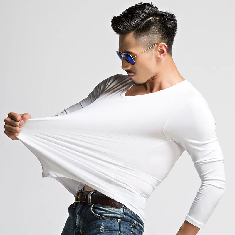 Mens Ice silk Long Sleeve T-Shirt Basic Tee Crew Neck Solid Tops Cotton T-Shirts New E76
Mens Ice silk Long Sleeve T-Shirt Basic Tee Crew Neck Solid Tops Cotton T-Shirts New E76