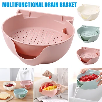 Double-layer Separation Design Drain Basket PP Material Mobile Phone Holder Multifunctional JAN88 
Double-layer Separation Design Drain Basket PP Material Mobile Phone Holder Multifunctional JAN88