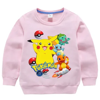 New Autumn sweater Cotton Cartoon POKEMON GO Pikachu Kids boys girls clothes long sleeve Sweatshirts 1-10Y
New Autumn sweater Cotton Cartoon POKEMON GO Pikachu Kids boys girls clothes long sleeve Sweatshirts 1-10Y