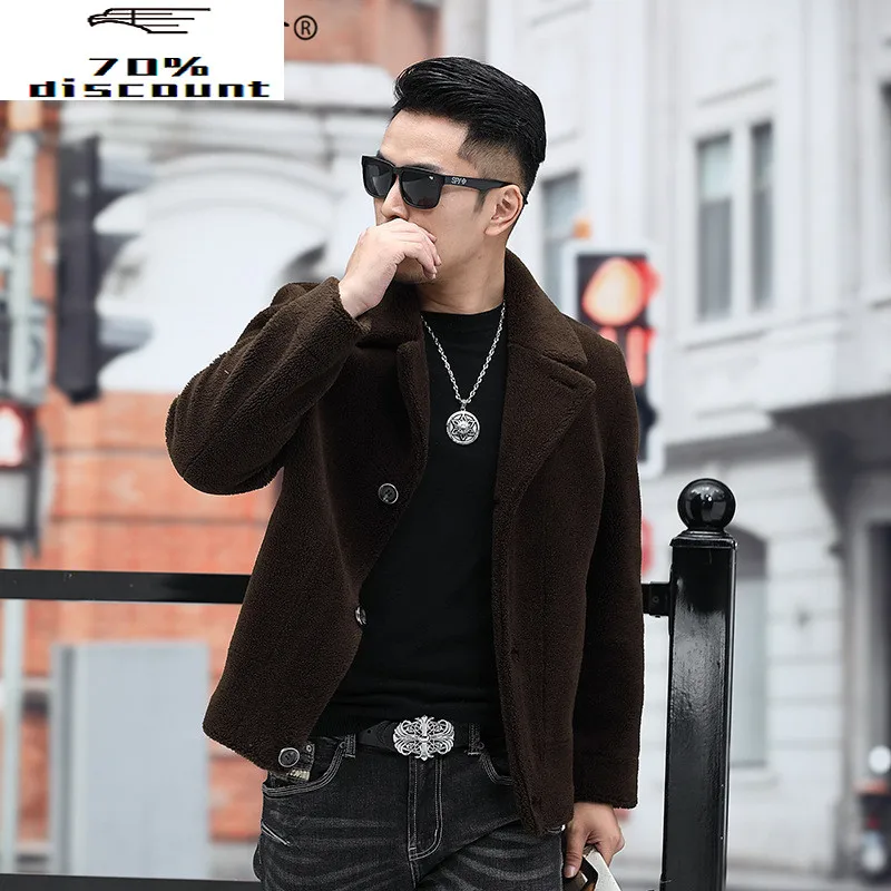 2020 Autumn Winter Jacket Real Fur Coat Men Short Sheep Shearing Wool Coats and Jackets Man Korean Casual 9800 KJ3222
2020 Autumn Winter Jacket Real Fur Coat Men Short Sheep Shearing Wool Coats and Jackets Man Korean Casual 9800 KJ3222