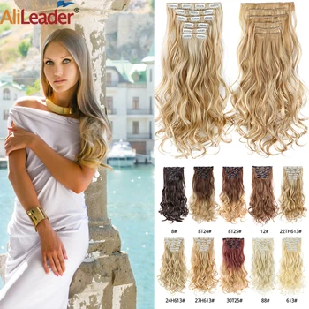 Alileader Cheap Clip-In Hair Extension Wedding 16Clips In Hair Synthetic Hair Extension Wavy Clip In Hairpiece For Women Ombre
Alileader Cheap Clip-In Hair Extension Wedding 16Clips In Hair Synthetic Hair Extension Wavy Clip In Hairpiece For Women Ombre