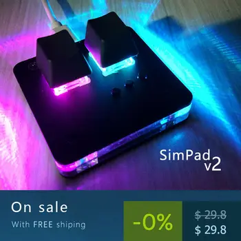 SimPad OSU 미니 키보드 터치 휠 액슬 테스터, 게이밍 키패드, Cheery Mx Red Switch, 프로그래밍 가능한 DIY 기계식 키보드