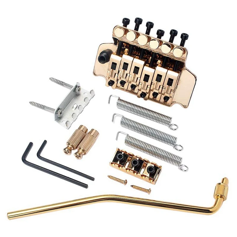 Guitar Tremolo Bridge Set For Fender American Standard Modern Stratocaster Guitar Replacement (Golden)
Guitar Tremolo Bridge Set For Fender American Standard Modern Stratocaster Guitar Replacement (Golden)