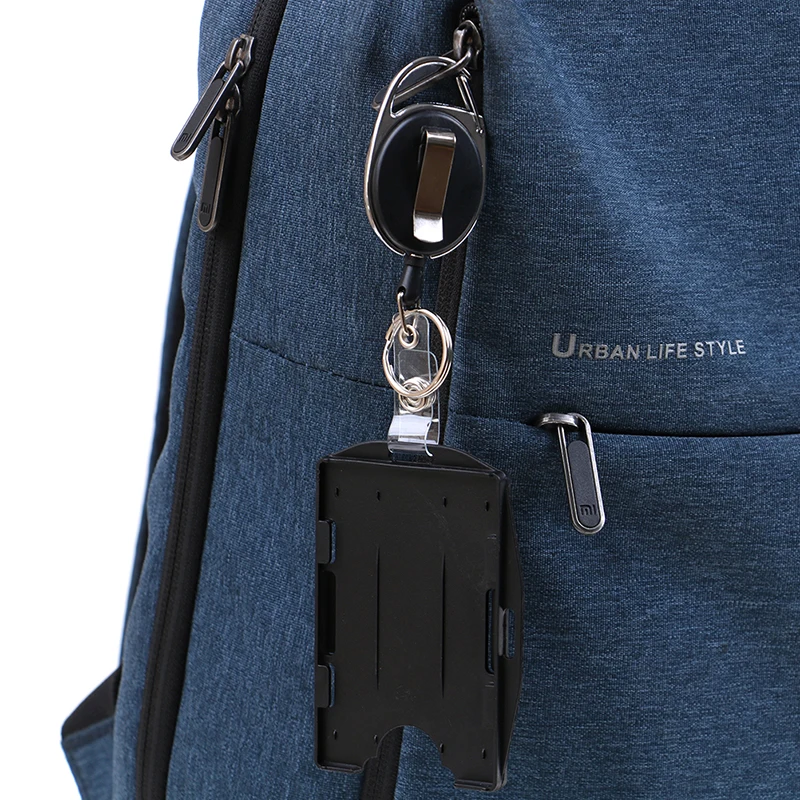2-Pack Card ID Holder With Retractable Badge Reel W Carabiner & Belt Clip Badge Holder Vertical Top Load Four Cards Holder
2-Pack Card ID Holder With Retractable Badge Reel W Carabiner & Belt Clip Badge Holder Vertical Top Load Four Cards Holder