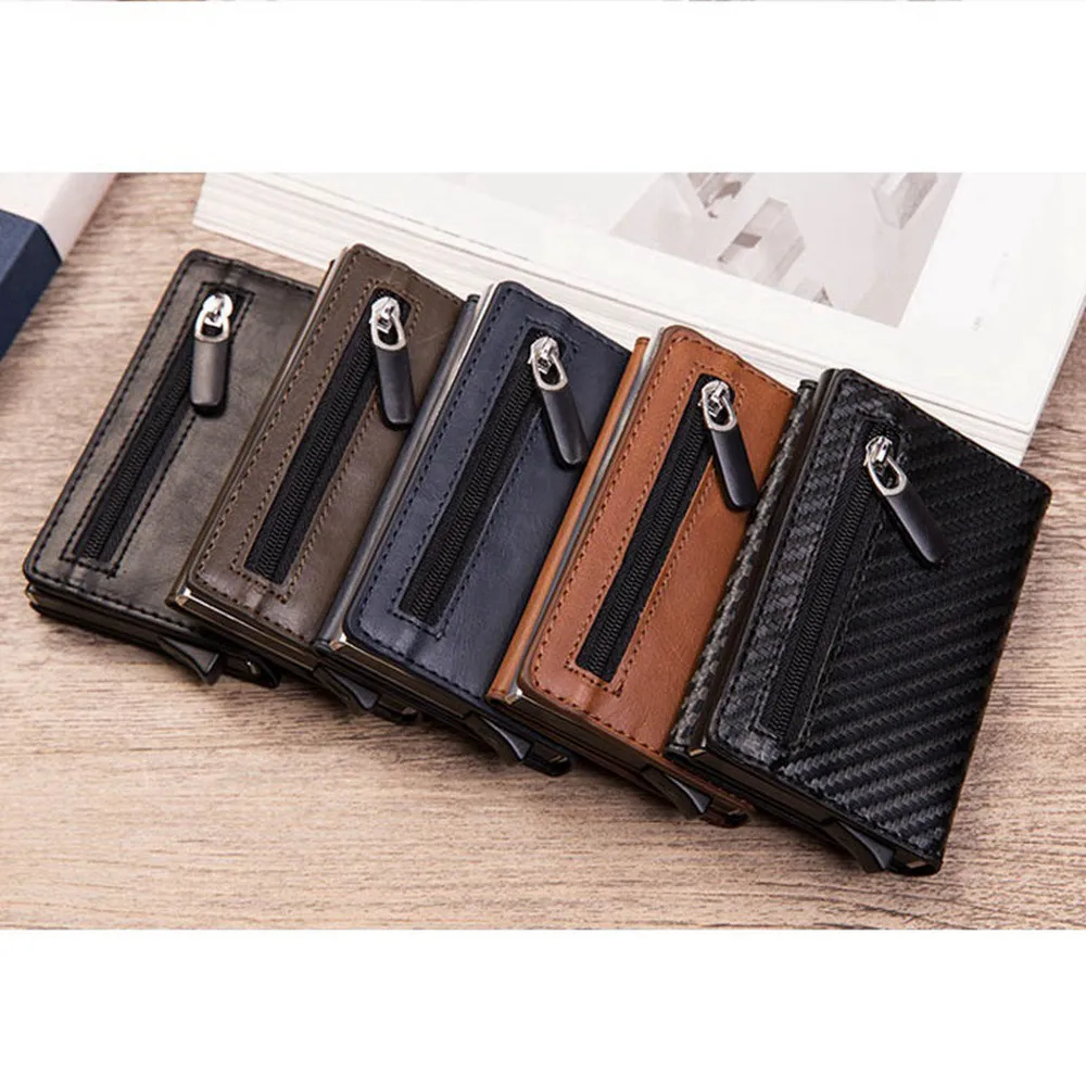 1 Piece Pu Leather Aluminum Business ID CreditCard Holder With RFID Block Reading Magnetic Closure Card Cases Mini Zipper Wallet
1 Piece Pu Leather Aluminum Business ID CreditCard Holder With RFID Block Reading Magnetic Closure Card Cases Mini Zipper Wallet