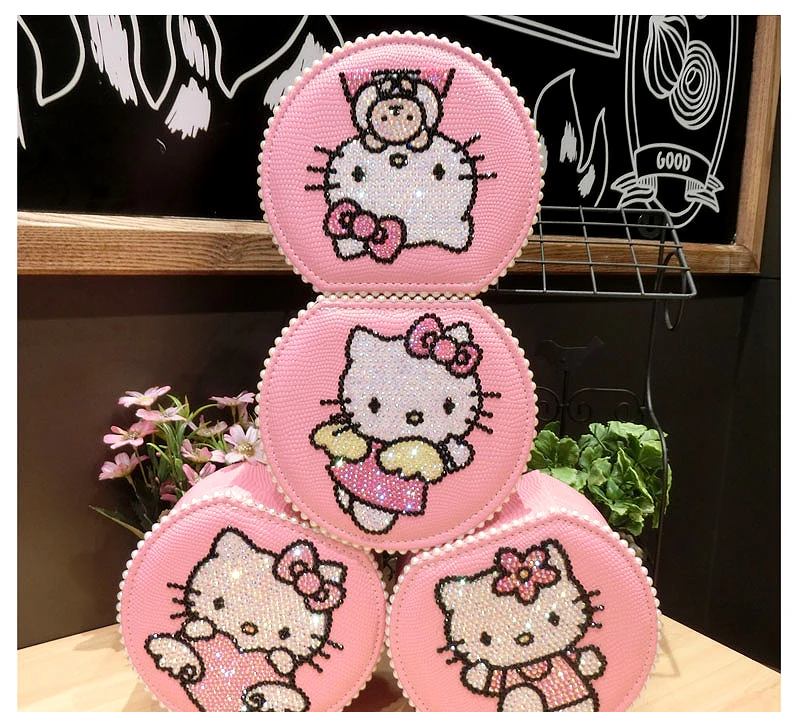 Handmade 2-layer Helloo Kitty Jewelry Organizer Shiny Rhinestone Pearl Jewelry Boxes Pink Earing Holder Kitty Cat Lucky Package
Handmade 2-layer Helloo Kitty Jewelry Organizer Shiny Rhinestone Pearl Jewelry Boxes Pink Earing Holder Kitty Cat Lucky Package