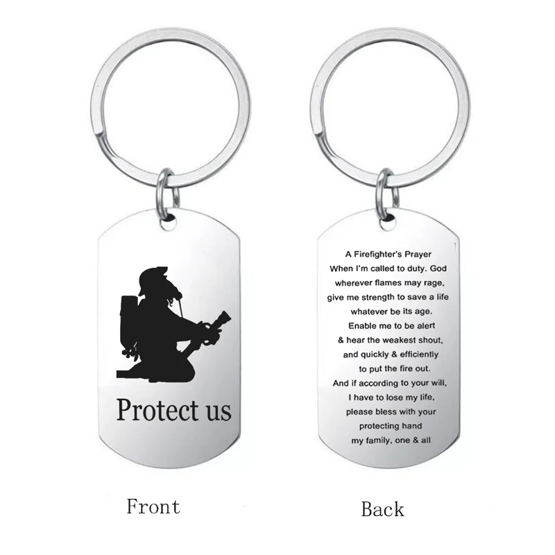 Customize Firefighter Dog Tag Keychain Personalized Engraving Name Telephone Address Key Rings Gift for Dad or Mom and Friend
Customize Firefighter Dog Tag Keychain Personalized Engraving Name Telephone Address Key Rings Gift for Dad or Mom and Friend